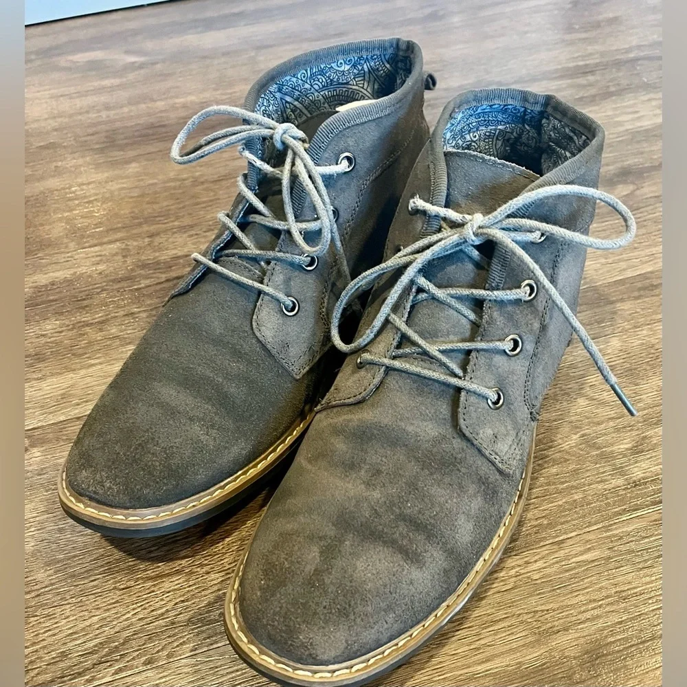 Original PENGUIN Melvin Gray Suede Men's Chukka Boots SZ 9 shoes
